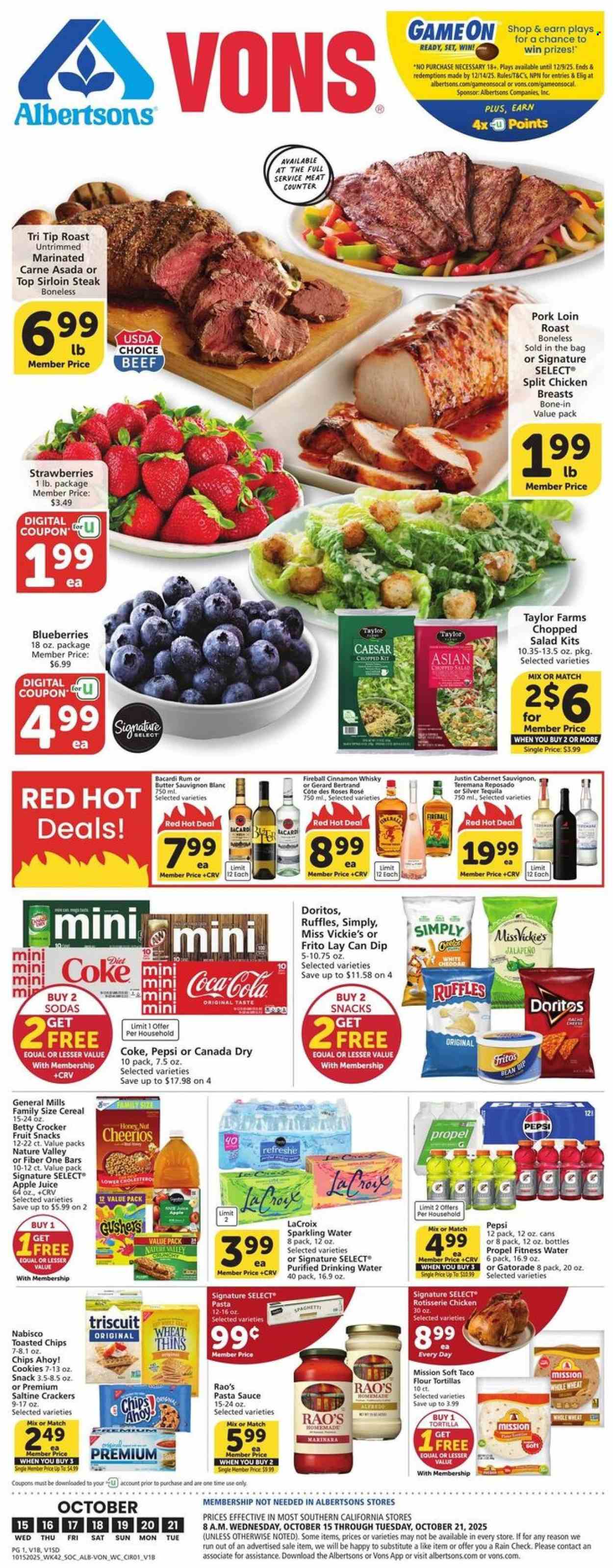 Albertsons ad - 10/15/2025 - 10/21/2025. Page 1
