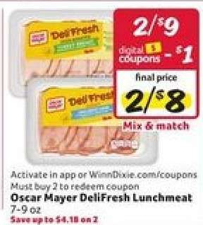 Oscar Mayer DeliFresh Lunchmeat