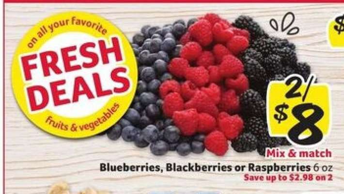 Blueberries, Blackberries or Raspberries