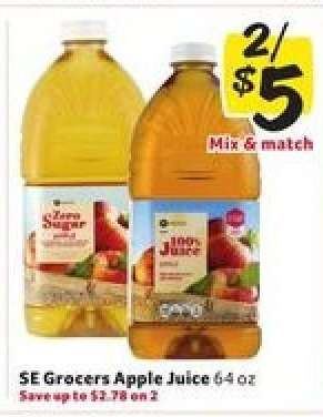 SE Grocers Apple Juice