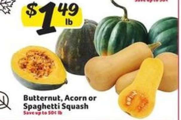 Butternut, Acorn or Spaghetti Squash