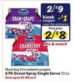 6 Pk Ocean Spray Single Serve