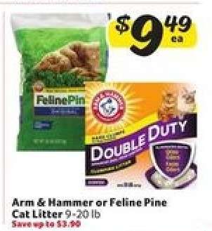 Arm & Hammer or Feline Pine Cat Litter