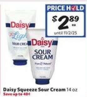Daisy Squeeze Sour Cream