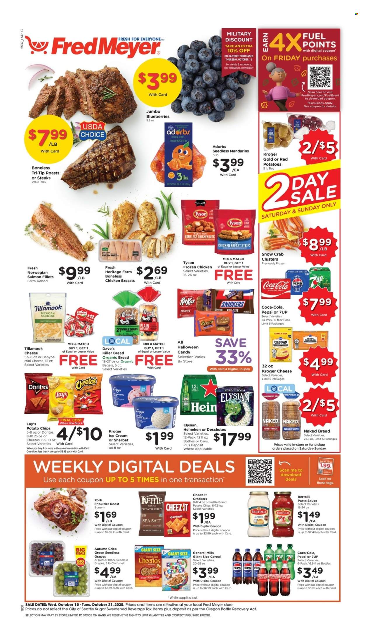 Fred Meyer ad - 10/15/2025 - 10/21/2025. Page 1