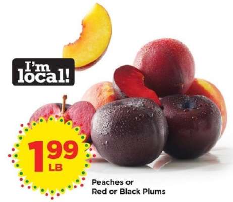 Peaches or Red or Black Plums