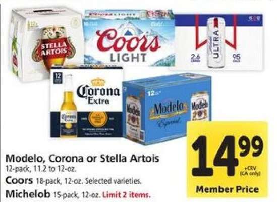 Modelo, Corona or Stella Artois