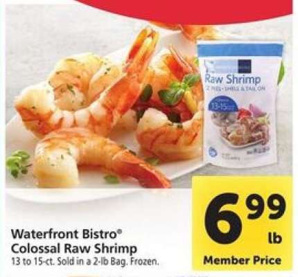 Waterfront Bistro Colossal Raw Shrimp