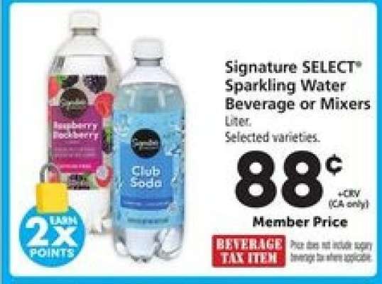 Signature Select Sparkling Water