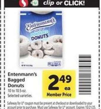 Entenmann's Bagged Donuts