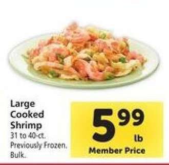 Large Cooked Shrimp