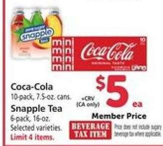 Coca-Cola/Snapple Tea