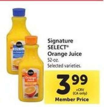 Signature Select Orange Juice