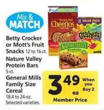 Mix & Match Snacks and Cereal