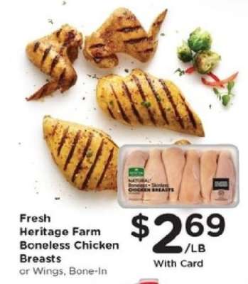 Fresh Heritage Farm Boneless Chicken Breasts