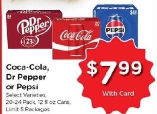 Coca-Cola, Dr Pepper or Pepsi
