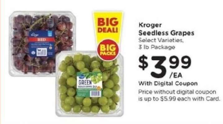 Kroger Seedless Grapes