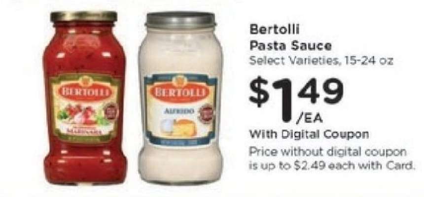 Bertolli Pasta Sauce