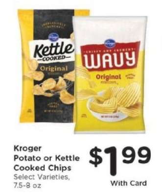 Kroger Potato or Kettle Cooked Chips