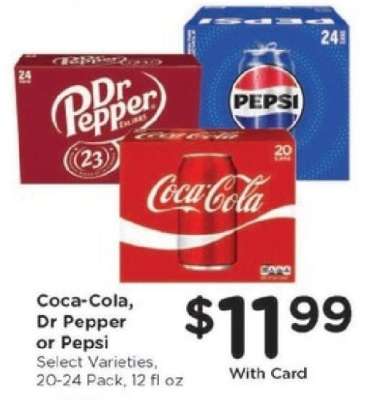 Coca-Cola, Dr Pepper or Pepsi