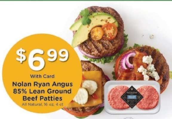 Nolan Ryan Angus 85% Lean Ground Beef Patties