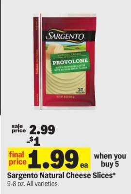 Sargento Natural Cheese Slices