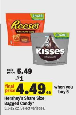 Hershey's Share Size Bagged Candy