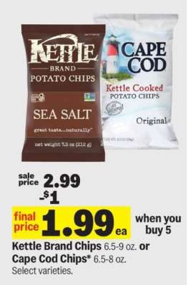 Kettle Brand Chips or Cape Cod Chips