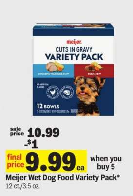 Meijer Wet Dog Food Variety Pack