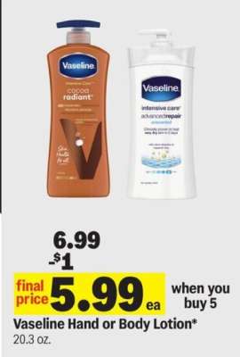 Vaseline Hand or Body Lotion*