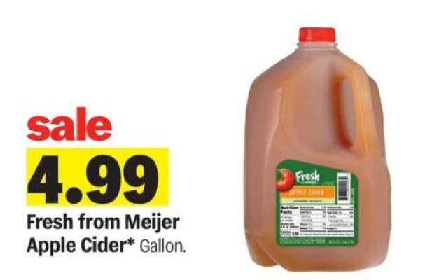 Fresh from Meijer Apple Cider*