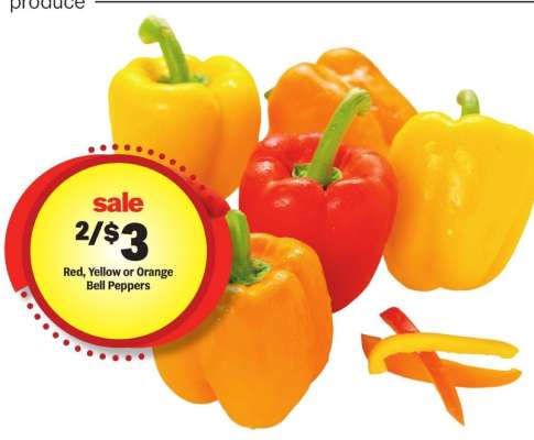 Red, Yellow or Orange Bell Peppers