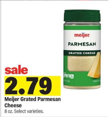 Meijer Grated Parmesan cheese