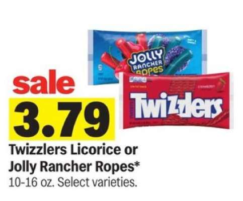 Twizzlers Licorice or Jolly Rancher Ropes