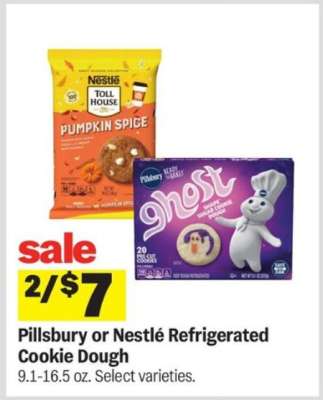 Pillsbury or Nestlé Refrigerated Cookie Dough