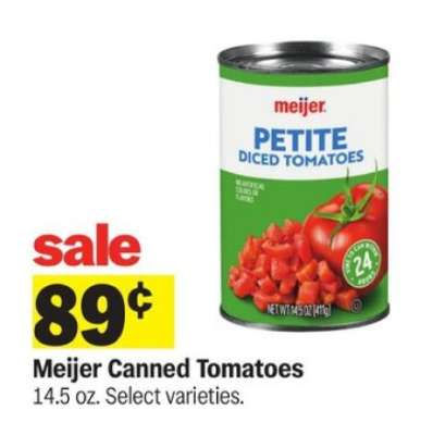 Meijer Canned Tomatoes