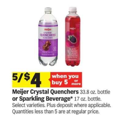 Meijer Crystal Quenchers or Sparkling Beverage