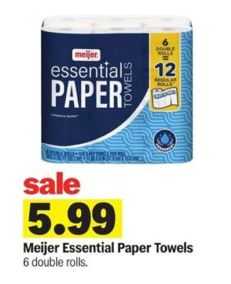 Meijer Essential Paper Towels*