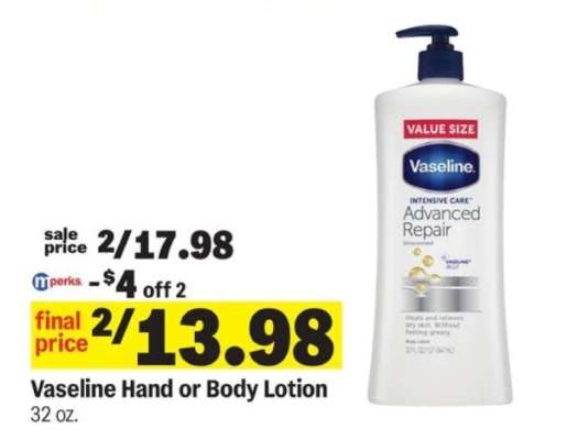 Vaseline Hand or Body Lotion*