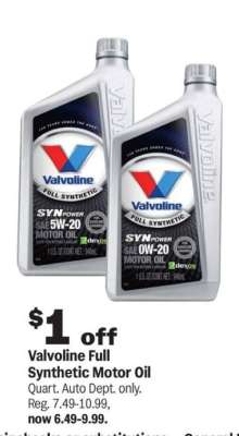 Valvoline Full Synthetic Motor Oil