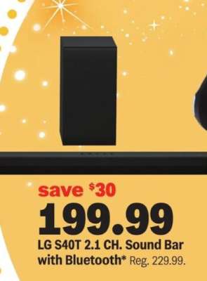 LG S40T 2.1 CH. Sound Bar with Bluetooth