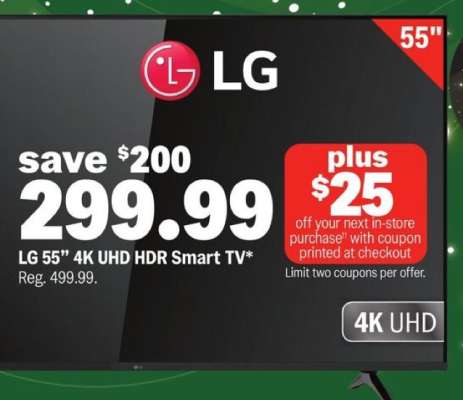 LG 55" 4K UHD HDR Smart TV*