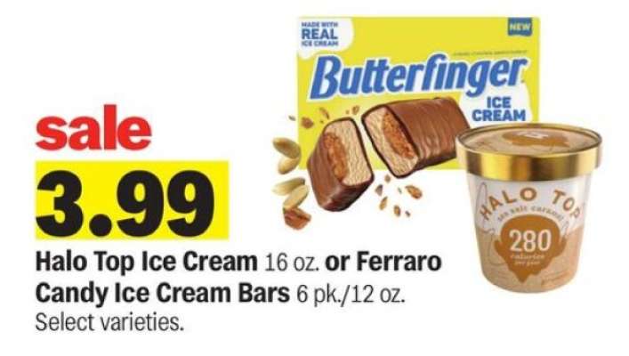 Halo Top Ice Cream or Ferraro Candy Ice Cream Bars