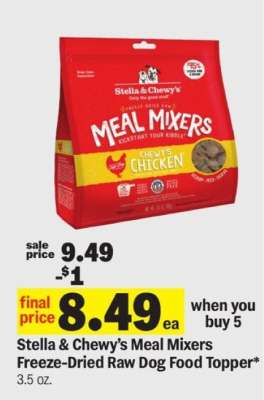 Stella & Chewy’s Meal Mixers Freeze-Dried Raw Dog Food Topper