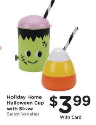 Holiday Home Halloween Cup with Straw