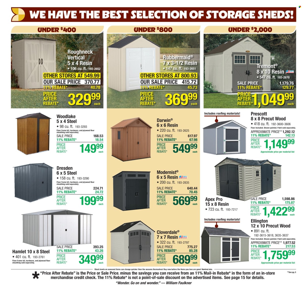 Menards ad - 10/16/2025 - 10/26/2025. Page 4