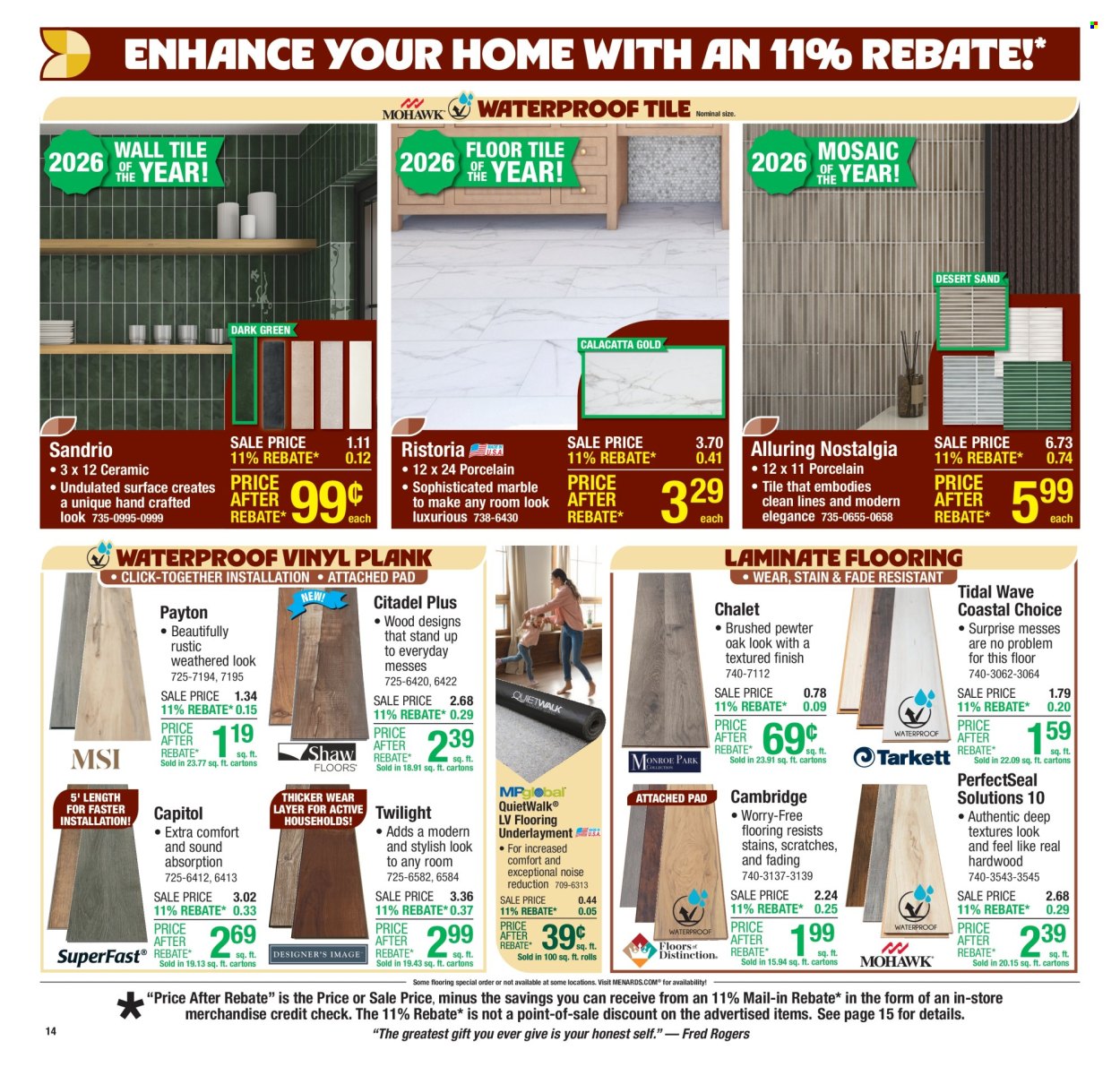 Menards ad - 10/16/2025 - 10/26/2025. Page 19