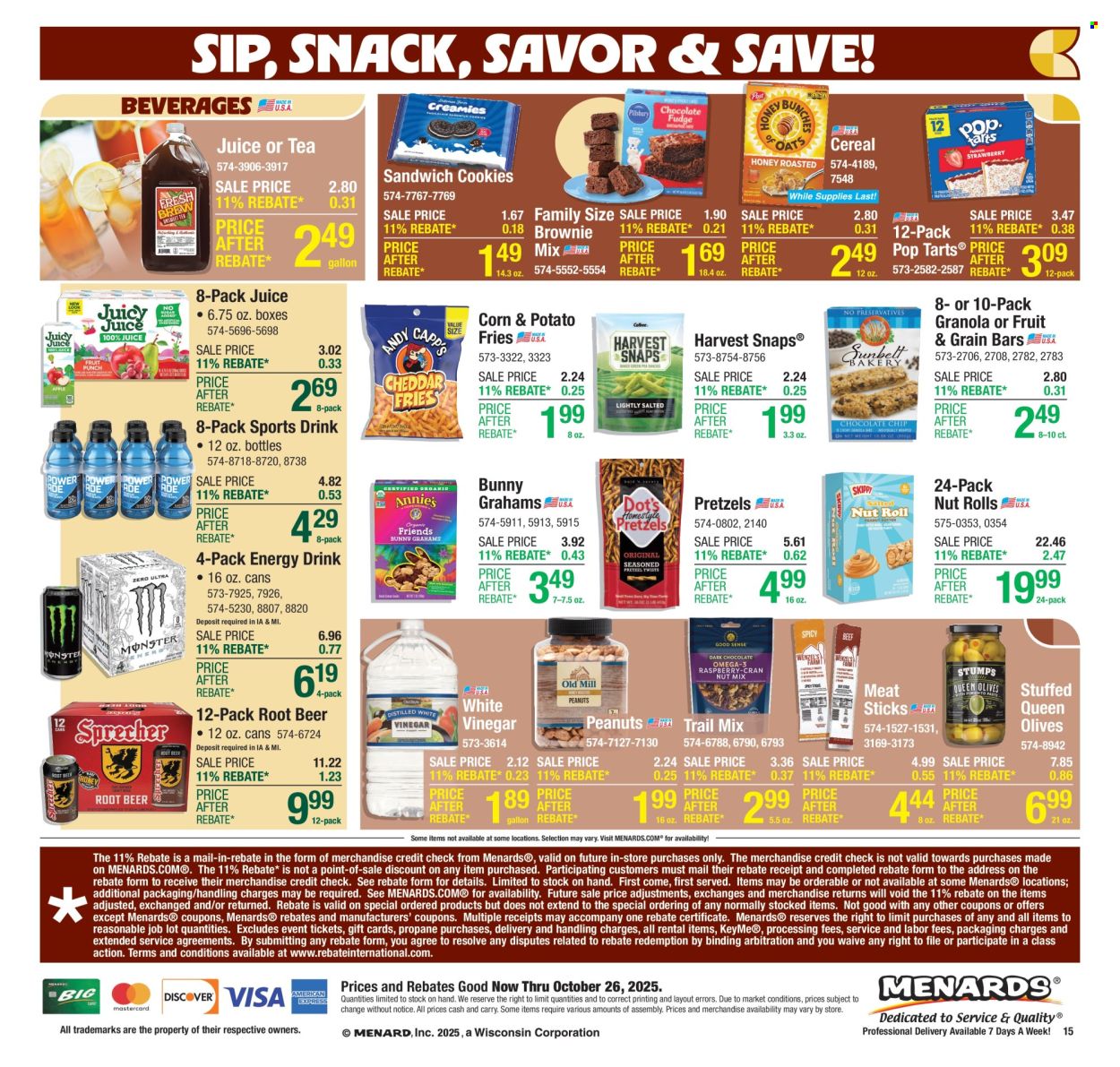 Menards ad - 10/16/2025 - 10/26/2025. Page 21