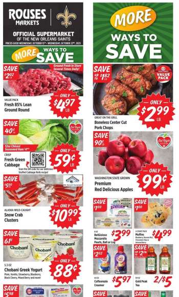 Rouses Markets Flyer - 10/15/2025 - 10/22/2025.