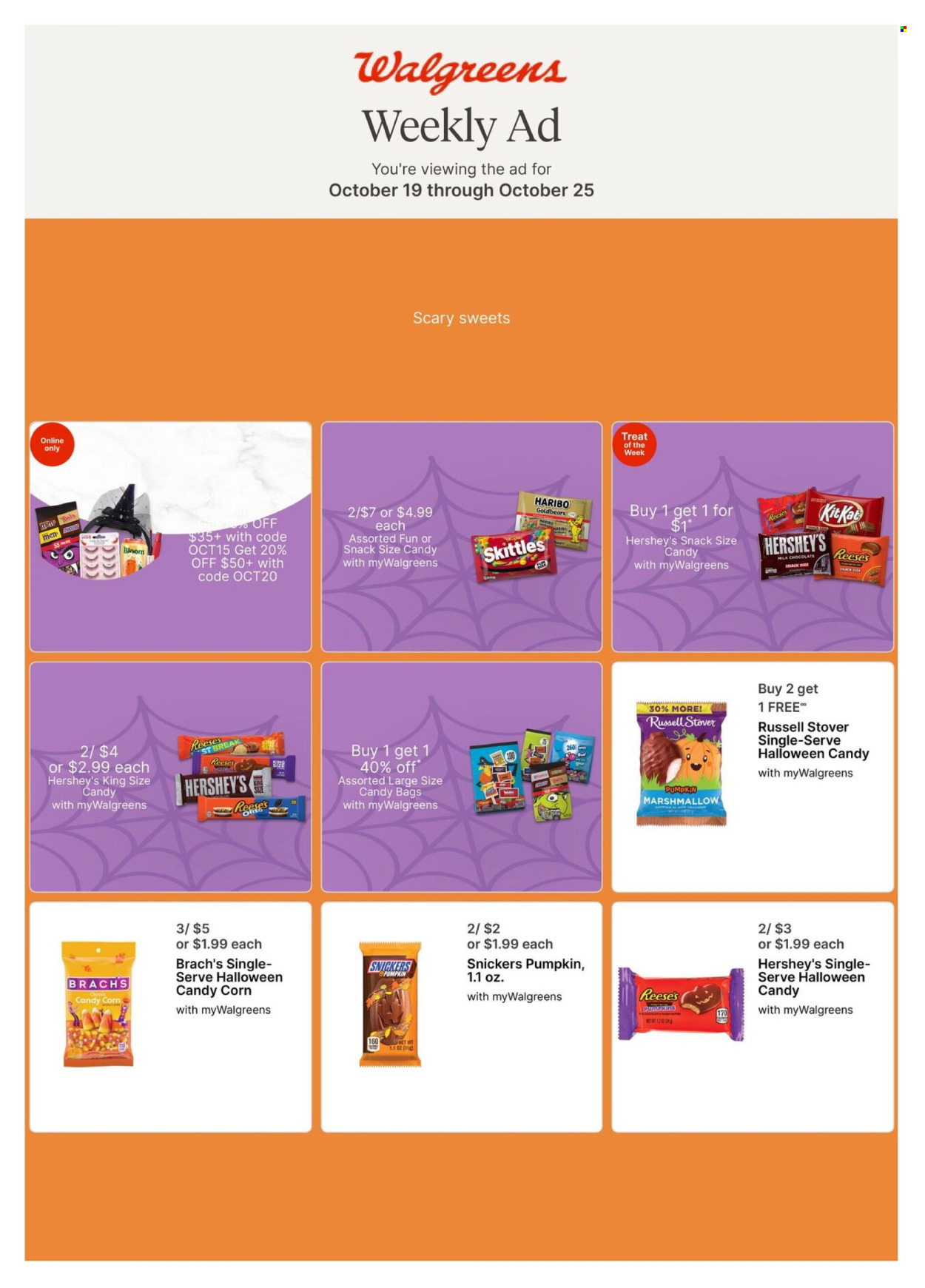 Walgreens ad - 10/19/2025 - 10/25/2025. Page 1